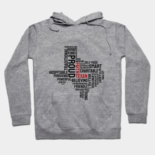 word cloud Faith texan Hoodie